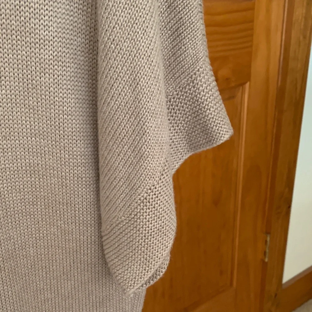 Chico's Brown Sweater with Faux Fur Collar - Picture 7 of 7